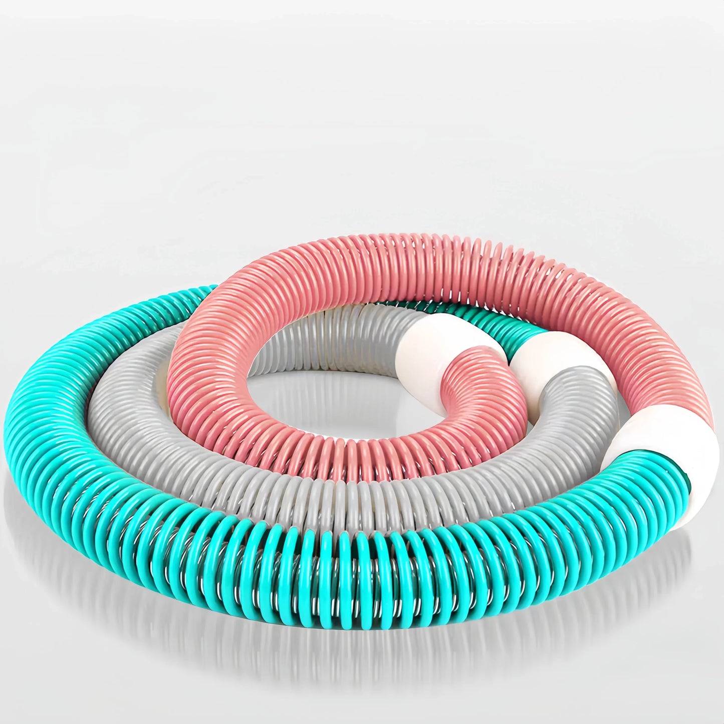 Weighted & Silent Fitness Hoop – Adjustable Soft Rubber Hula Hoop for Waist Training and Fat Burning