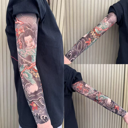 Nylon Tattoo Sleeves UV Protection Instant Style  , Cooling Effect