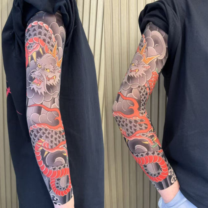 Nylon Tattoo Sleeves UV Protection Instant Style  , Cooling Effect