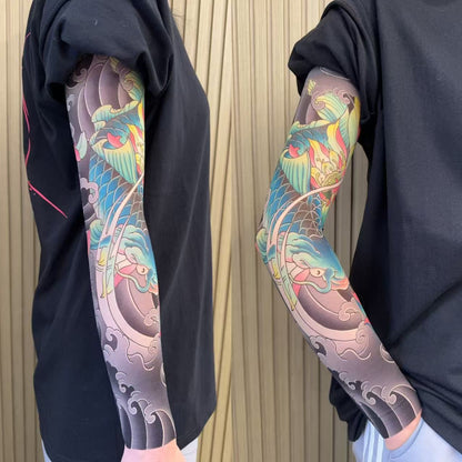 Nylon Tattoo Sleeves UV Protection Instant Style  , Cooling Effect