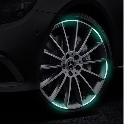 Rainbow Reflective Luminous Car Wheel Rim Stickers