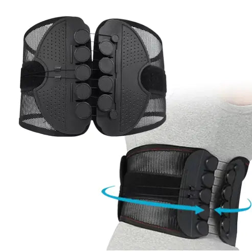 Breathable Adjustable Back Support Belt – Unisex Lumbar Brace for Waist, Abdomen & Pelvis