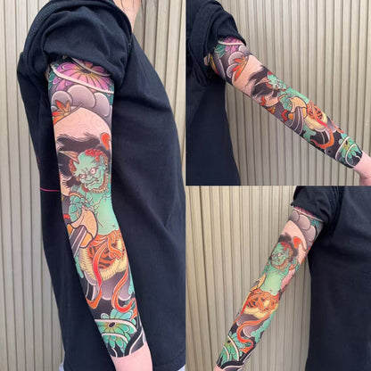 Nylon Tattoo Sleeves UV Protection Instant Style  , Cooling Effect