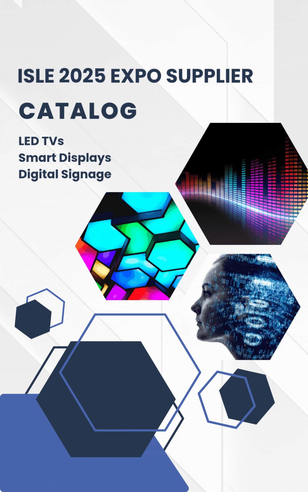 Cover of the ISLE 2025 Smart Display Catalog with 500+ verified LED suppliers